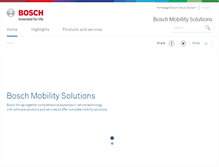 Tablet Screenshot of bosch-mobility-solutions.com